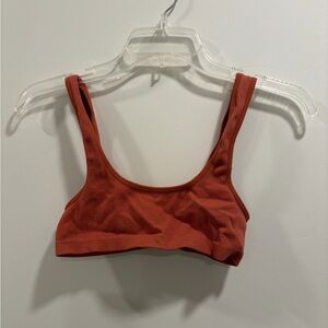 Colsie Terracotta Ribbed Bralette
